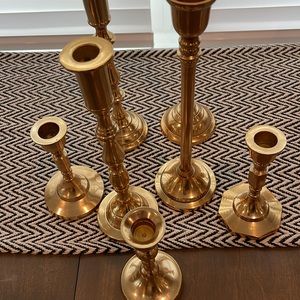Brass candlesticks